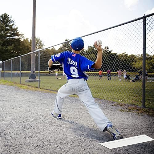 Гумена подложка за бейзбол подаване на HPX: 3 опаковки на Гумени постелки за бейзбол подаване, Преносимо оборудване за практикуване на бейзбола, за тренировки питчер