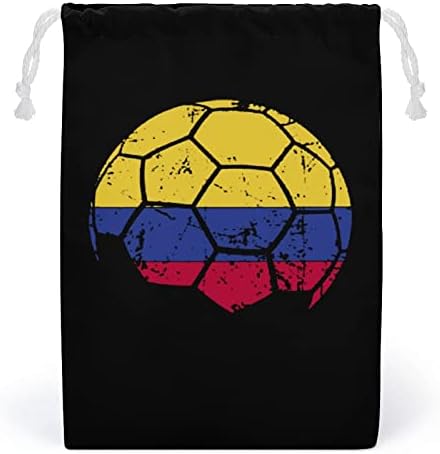 Колумбийски Флаг, Футболна Холщовая Чанта За Съхранение, Множество Авоська на съвсем малък, Чанта за количка, Чанта