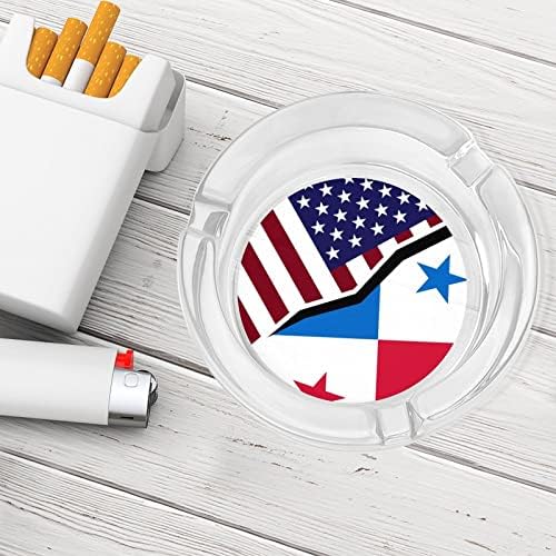 Пепелник За Пушачи под Флага на Америка и Панама Стъклена За Цигари, Пепелник За Пури, Обичай Титуляр За Пушач,