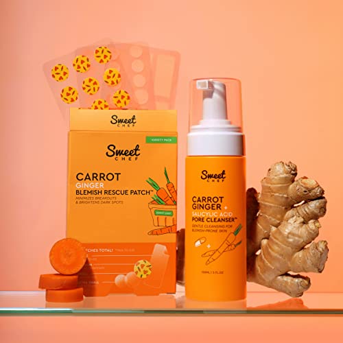 Препарат за почистване на още Sweet Chef Carrot Джинджифил + Салицилова киселина - Пенящееся средство за измиване на лицето