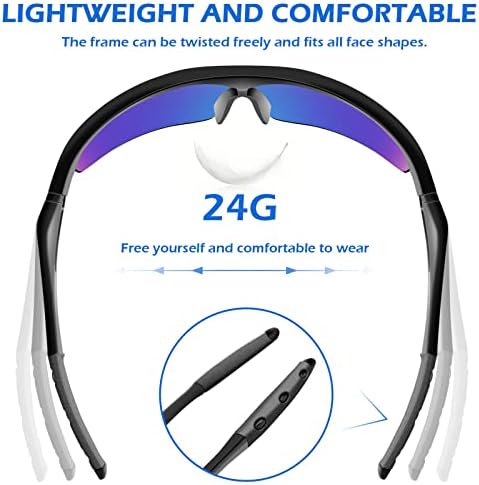 OXG 6 Опаковки Защитни Очила за мъже и жени, Защитни Очила ANSI Z87.1, Устойчиво на надраскване Конструкция