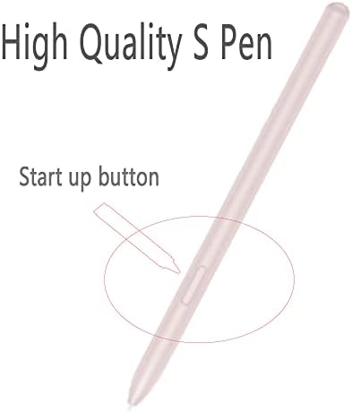 Розов Galaxy Tab S7/S7 FE Дръжка Взаимозаменяеми Показалеца Стилус за Samsung Galaxy Tab S7/Tab S7 FE S Pen Stylus (Без Bluetooth) + Уши