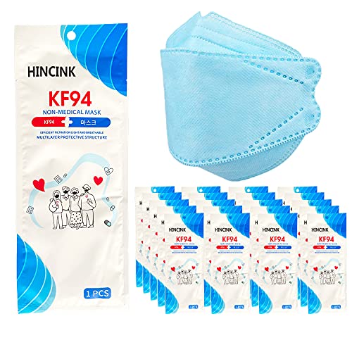 [50 опаковки] Маска HINCINK Kf94 [В индивидуална опаковка] Унисекс, 4-слойная защитна маска, сгъване в три слоя,