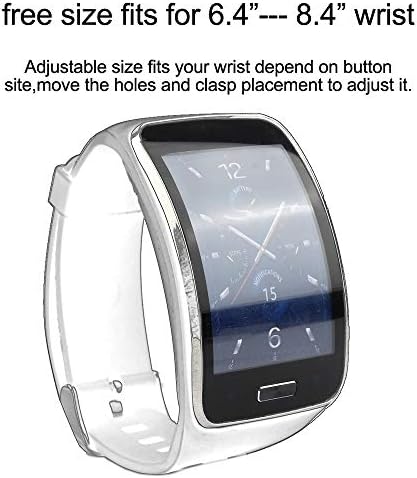 Въжета honecumi, Съвместим с Samsung Galaxy Gear ' S Sm-R750, каишка за часовник, Разменени Аксесоар за мъже и Жени, Силикон Цветни Спортен каишка за часовник R 750, Гривна с катарама-(Бе