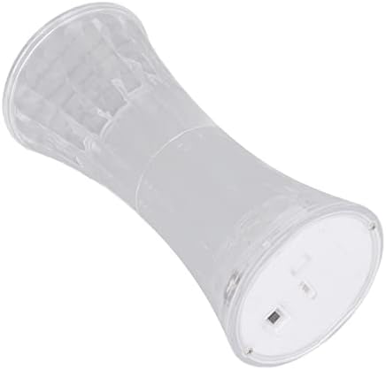 Малка странична лампа Biitfuu Mini Plastic Modern Bedroom Crystal Лампа за Прикроватной нощни шкафчета (Топъл бял)
