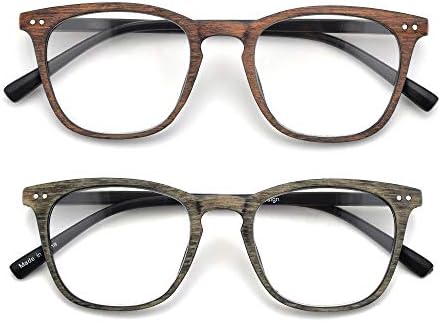 Дървени Очила За четене на Класически Ретро Ридеры Унисекс 2 Опаковки