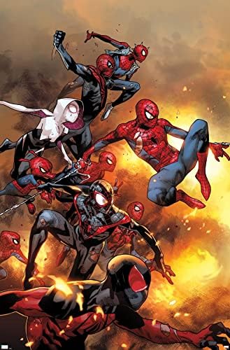Тенденцията на международното стих на Marvel comics-Постер на the amazing spider-Man 13 на стената, 22,375 x 34, версия без