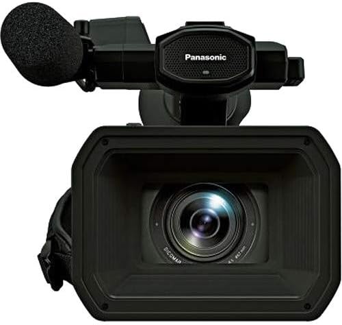 Професионална видеокамера Panasonic AG-UX180 4K (AG-UX180PJ8) с лек корпус, led осветяване, карта с памет 64 GB и допълнителен