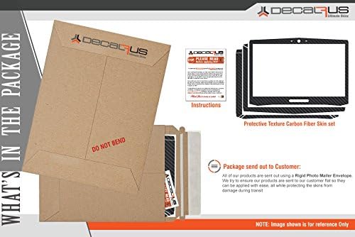 Decalrus - Защитен Стикер за лаптоп LG Грам 15Z990 (екран 15,6 инча) Сребриста Шарка, Матиран Алуминий Кожен калъф, обвивка