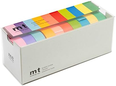 Малярная лента MT mt10p003z Обикновена Прозрачна, 2 Самозалепващи се ивици от 1,5 см х 10 м, различни цветове В