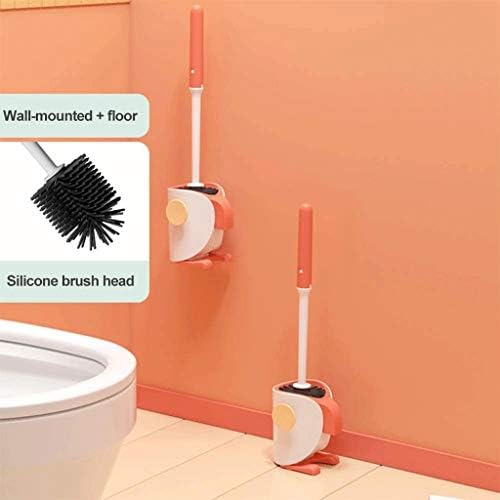 Декоративна Компактен, свободно стояща Пластмасова четка и държач за тоалетна NHUNI за съхранение и организация баня,
