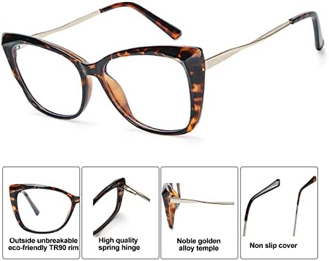 Очила за четене m1 и m2 Котешко око за жени -Дограма TR90, Принудителна синя светлина, с пружинным тръба на шарнирна връзка,