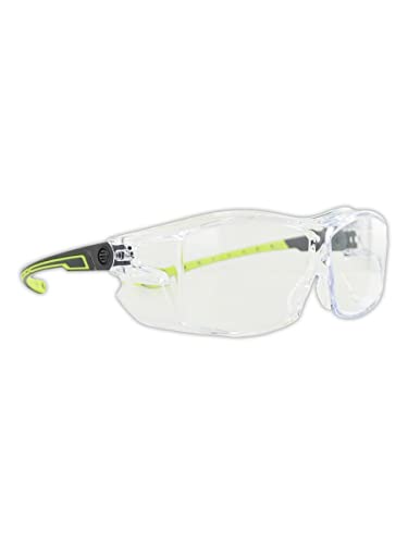 Защитни очила MAGID Y26AFC ANSI z87 OTG | С защита от замъгляване на Върха точки с механизма на палеца, ярко-зелени
