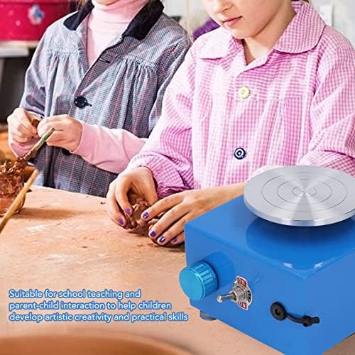Мини-Грънчарско кръг Diydeg, 2000 об/мин, Подвижни Електрически Керамичен кръг на собствените си ръце за начинаещи за деца, Мини-Грънчарско машина за производство на гли