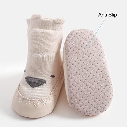 Exegawe Детски Нескользящие чорапи за пол - 2 Чифта Нескользящих Чорапи за деца с дръжка за Момичета и Момчета