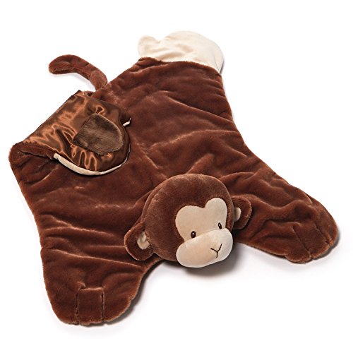 GUND Бебе Ники Noodle Monkey Удобно Детско Защитно Одеяло