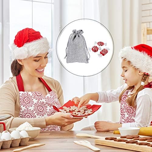 NUOBESTY Подаръчни Чанти на съвсем малък Коледен Адвент-Календар Висящи Адвент Календари Венец Подаръчни Торби