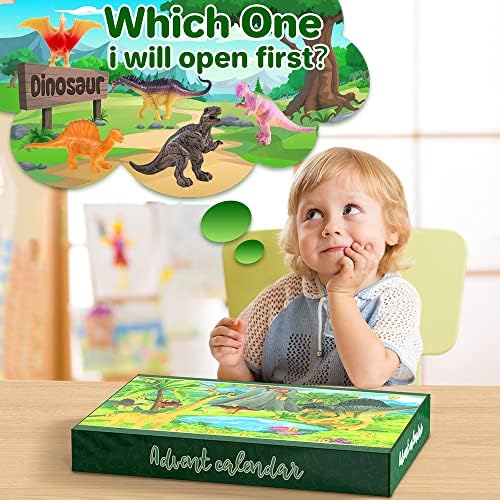 Играчки с динозавър за деца 3-5, 24 бр., Набор от играчки-изненади Светът на динозаврите с различни фигурки на Динозаври,