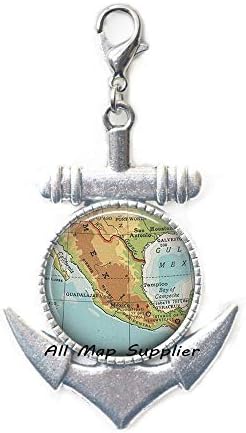 AllMapsupplier Модерен цип с котва, Закопчалката-омар на картата на Мексико, цип с котва на картата на Мексико, Закопчалката-омар