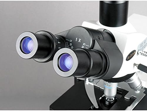 Трехокулярный на съставния микроскоп AmScope T690B-PL, 40-2000-кратно увеличение, Сверхширокополосные окуляры