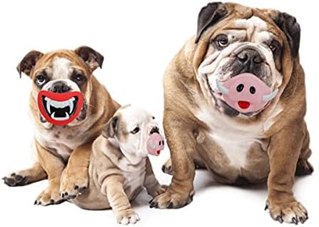 SOIMISS 3 бр., играчка за малки Кученца, играчки за Дъвчене, Силикон Розови Зъби, Свинско Лице, Зъби, Хелоуин, Cosplay, Подаръци за Партита (Розов)