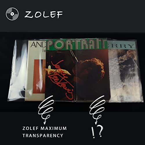 Разход на набор от антистатических грамофонни плочи ZOLEF 100 12 (50x 3-миллиметровые външни ръкав и 50x вътрешна ръкав, с