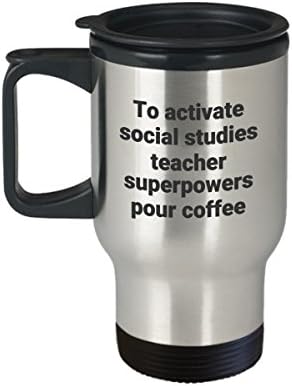 Пътна Чаша За Учители Проучвания - Забавно Саркастическая Термоизолированная Обучение Кафеена Чаша От Неръждаема Стомана