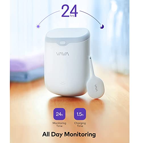 Умен детски Термометър VAVA за деца и възрастни, Термометър за непрекъснато наблюдение в реално време, с аларма за температурата,