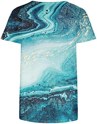 Дрехи с Къс ръкав 2023, Модни Памучен Ежедневна Блуза с Графичен Дизайн на Тениска за Жени, Есенно-Лятна Блуза с