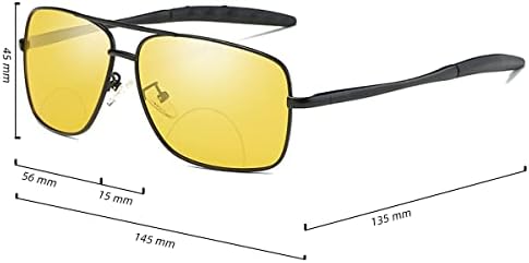 laureles Мъжки Бифокални очила за Нощно Виждане за четене с Жълти Лещи За Шофиране На Открито Мъжки слънчеви Очила За четене