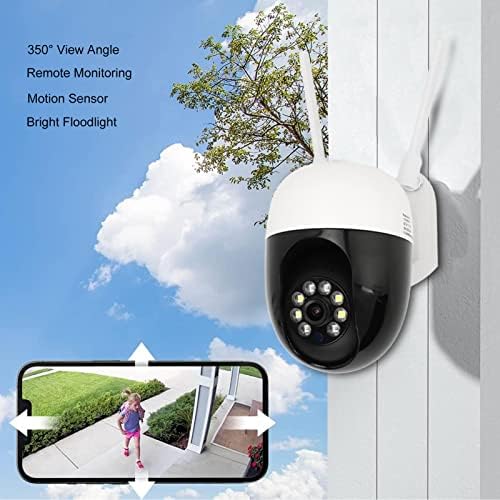 Камера за сигурност Външна 1080P Сензор за Движение за Нощно Виждане Безжична Камера 2-Лентов Аудио WiFi Домашна Камера за Домашна Сигурност