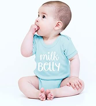 CBTwear Milk Belly - Забавно Облекло за Бъдещи майки - Мило Детско Боди от един предмет За Бебета