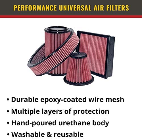 Универсален въздушен филтър Airaid 720-478 с монтиране: Уникален; 4,25 инча (108 мм) Id за хидроизолацията; 7,5 инча (191 мм)