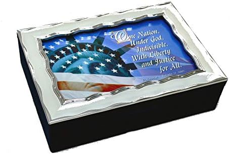 Декоративна Музикална ковчег на Статуята на Свободата | Играе, Боже, Благослови Америка