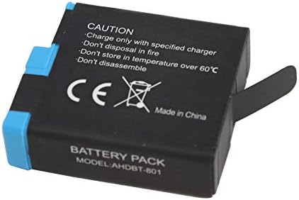 Замяна на батерията AHDBT-801 от 2 комплекти и 1 зарядно устройство за камери GoPro HERO6 Black - Съвместима с напълно декодированной
