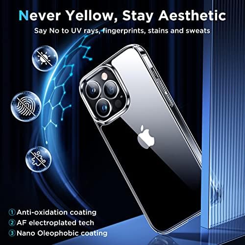 Калъф Simtect Ultra Clear за iPhone 14 Pro, [Не желтеющий] [Защита от падане от височина 10 метра във военния изпълнението],