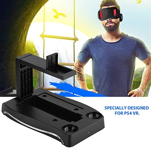 Зарядно устройство за PS4 VR, док-станция за зареждане на контролера PS4 VR, Поставка за VR-слушалки, Стойка за конзолата