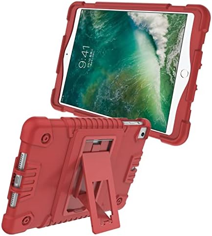Решение за носене на таблет, съвместим с конструкцията на корпуса на iPad mini 1/2/3/4/5, Хибрид устойчив на удари Здрав калъф за защита от падане, вградена в стойка, Сверхпр