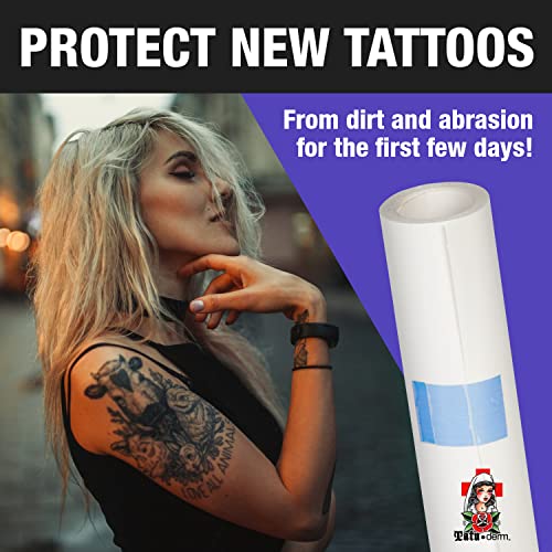 Ролки за по-нататъшна грижа за татуировки Tatu-derm® За по-бързо възстановяване - Водоустойчив Залепваща Защитно фолио за татуировки