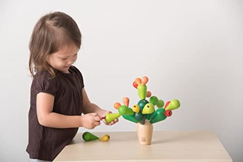 Дървена балансирующая играчки PlanToys за полагане на кактуси (4101) | е Изработен от екологично чист Каучуково