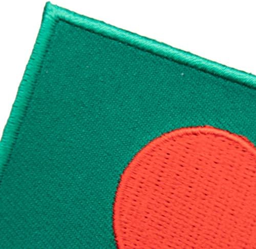 A-ONE Опаковка от 2 теми - Нашивка с приятеля щит на крепостта Лалбаг + Нашивка с флага Бангладеш, Нашивка