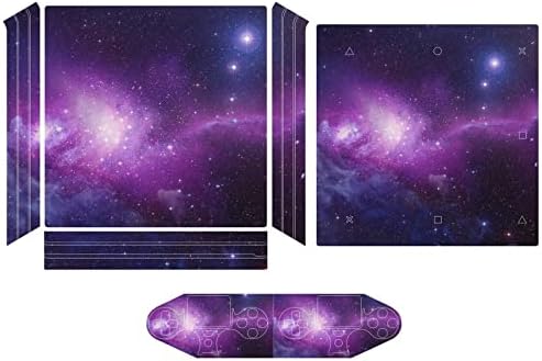 Стикер с надпис Космическа Мъглявина Galaxy стикер за PS4 Тънък стикер за PS4 Pro, съвместима с контролер PS4, забавна