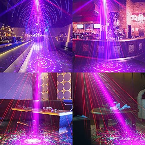 Светлини за дискотеки AMKI DJ, 15 Пъпки RGB За Партита, Панорамен лампа с горивото DMX512, Със Звук, Светодиоден