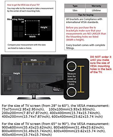 Монтиране на стена за телевизор CK Global с нискорисков профил, Наклон и Вграден Спиртовым ниво за Samsung TV PN50C550G1F PN50C550G1FXZA
