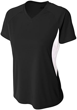 Дамска спортна риза в два цвята за изпълнения с V-образно деколте, впитывающая влага (за всички видове спорт: футбол,