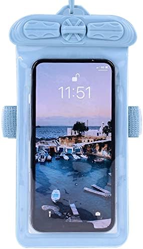 Калъф за телефон Vaxson, Съвместим с водоустойчив калъф Oppo A96 4G Dry Bag [Без защитно фолио за екрана] Син