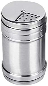 Шейкър за сол и пипер Maserfaliw от неръждаема стомана, бутилка за подправки за сол и пипер, кухненски инструмент - сребърни S, годни за рециклиране, подходящ за празнични