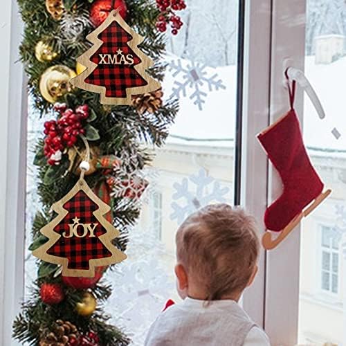 Нов Коледен Продукт Творческа Писмо Дървена Коледна Звезда Коледна Елха Малка Окачване Коледна Елха Декоративни Занаяти