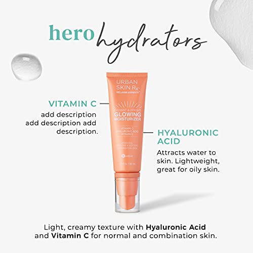 Urban Skin Rx and Detox Hydrate Resurfacing Duo | Включва Блестящ хидратиращ крем и Детоксикационната маска и скраб | Овлажнява, Почиства, премахва токсините и ексфолира, което прави кож