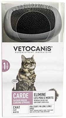 Чесальная четка Vetocanis за малки котки, Сиво, 0,117989 кг